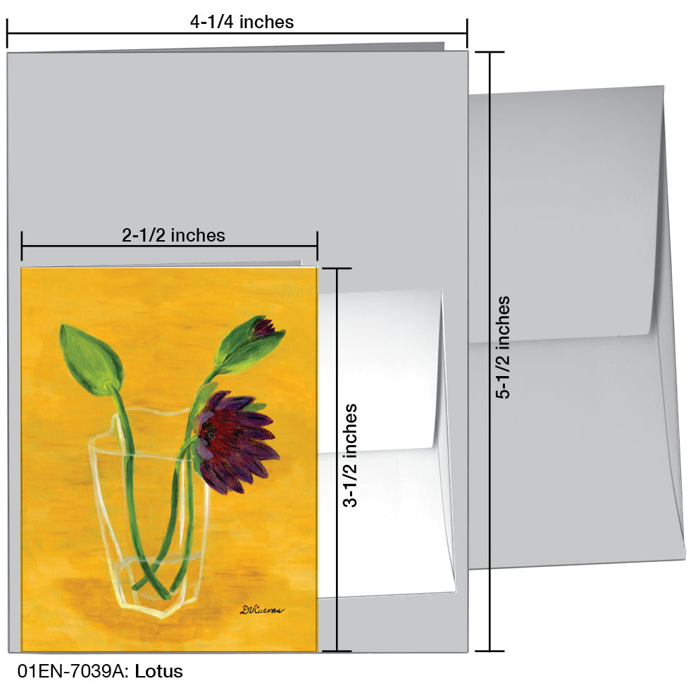 Lotus, Greeting Card (7039A)