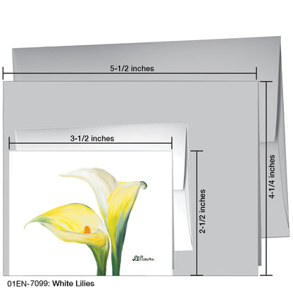 White Lilies, Greeting Card (7099)