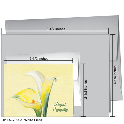 White Lilies, Greeting Card (7099A)