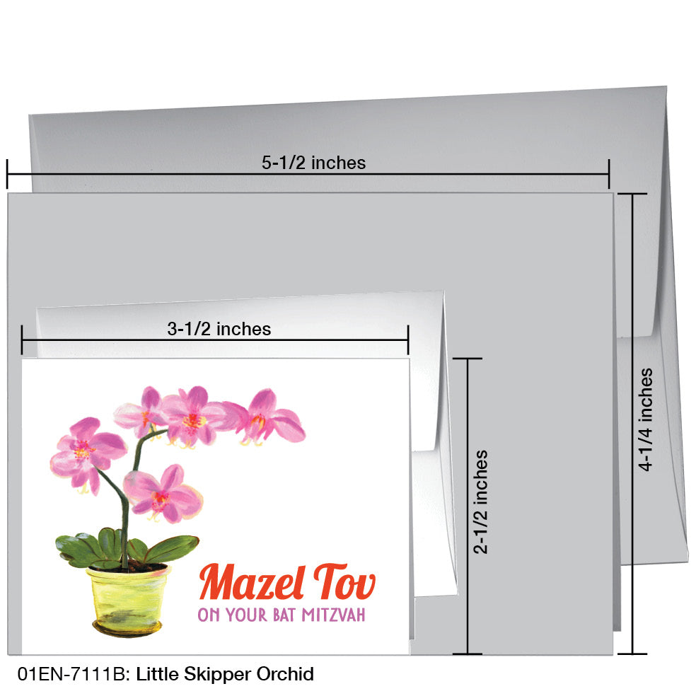 Little Skipper Orchid, Greeting Card (7111B)