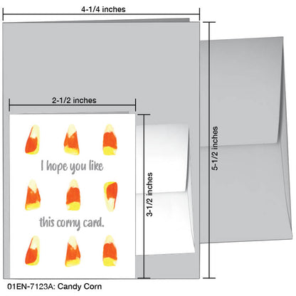 Candy Corn, Greeting Card (7123A)