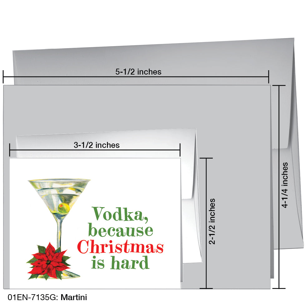 Martini, Greeting Card (7135G)