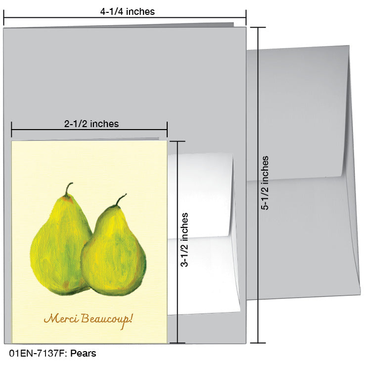 Pears, Greeting Card (7137F)