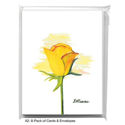 Yellow Rose, Greeting Card (7145)