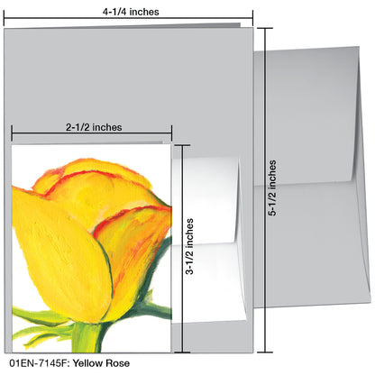 Yellow Rose, Greeting Card (7145F)