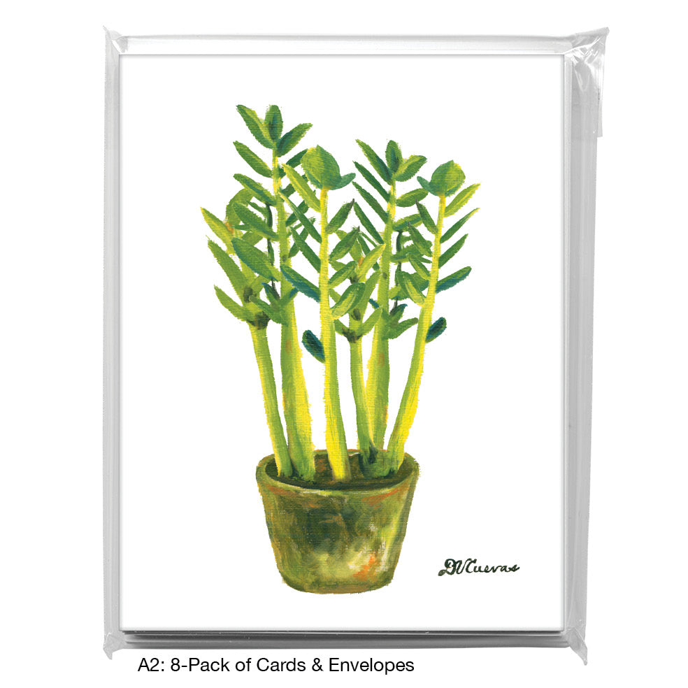 ZZ Plant, Greeting Card (7146)