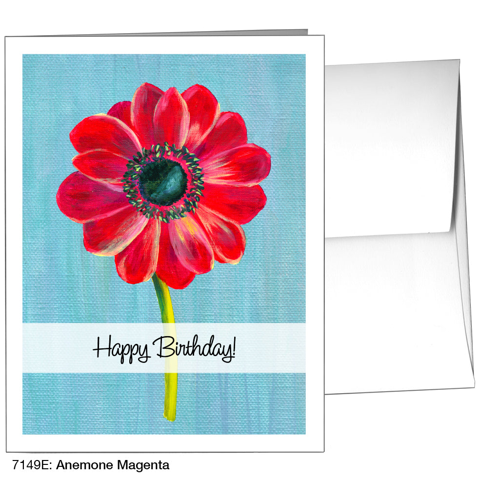 Anemone Magenta, Greeting Card (7149E)