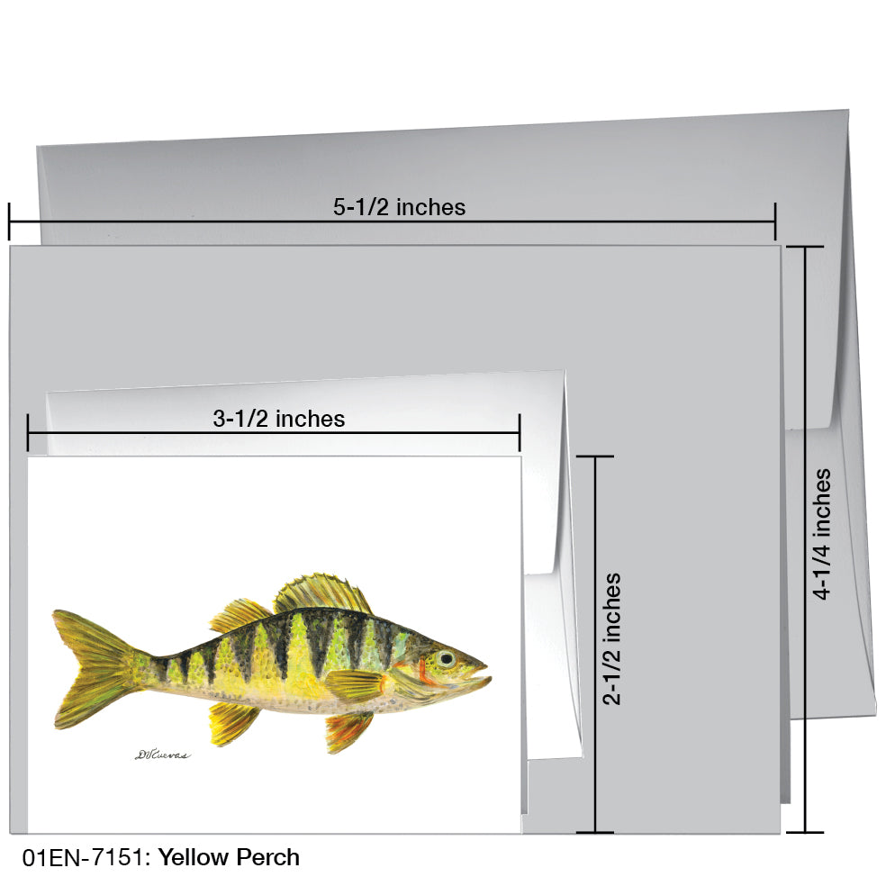 Yellow Perch, Greeting Card (7151)