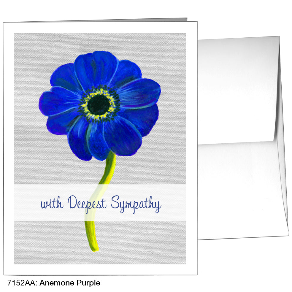 Anemone Purple, Greeting Card (7152AA)