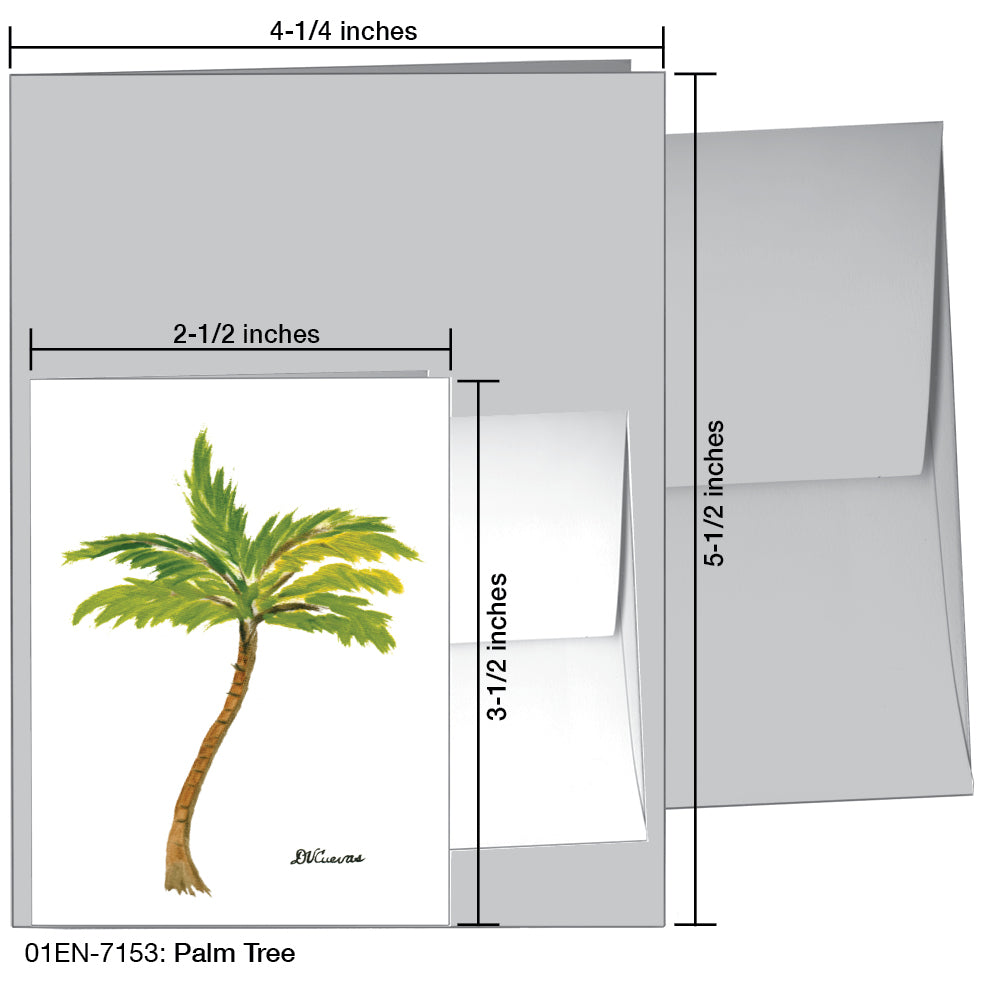 Palm Tree, Greeting Card (7153)