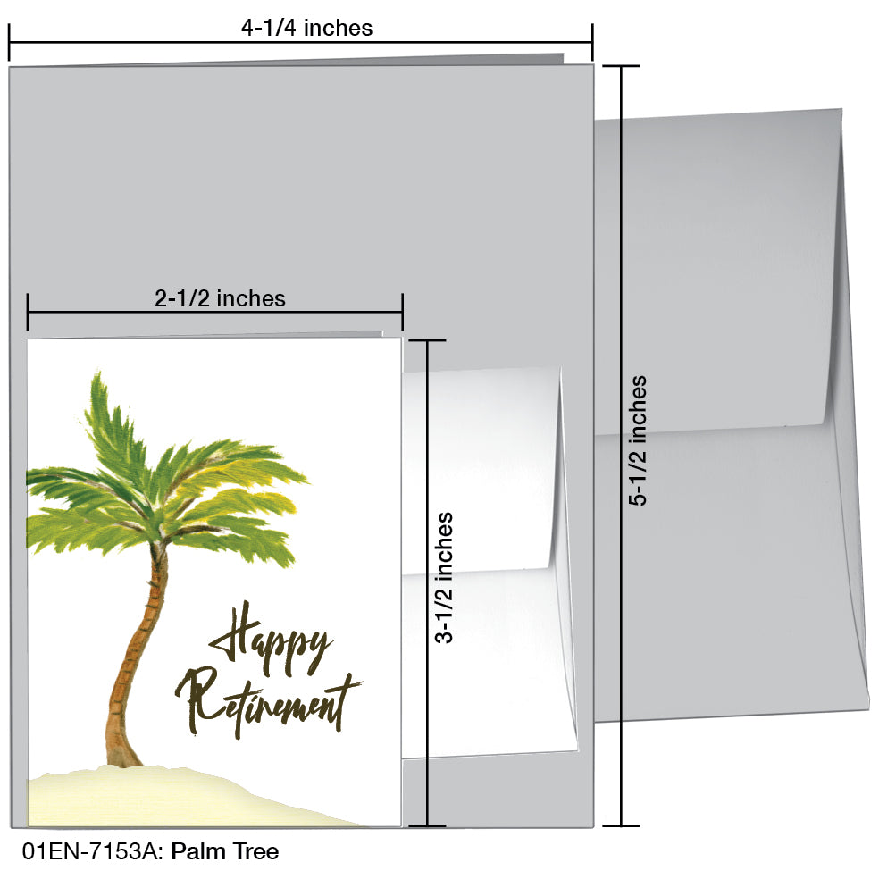 Palm Tree, Greeting Card (7153A)