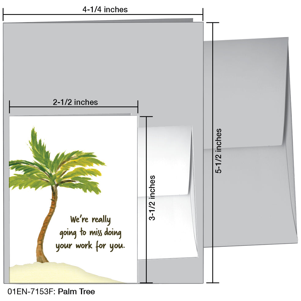 Palm Tree, Greeting Card (7153F)