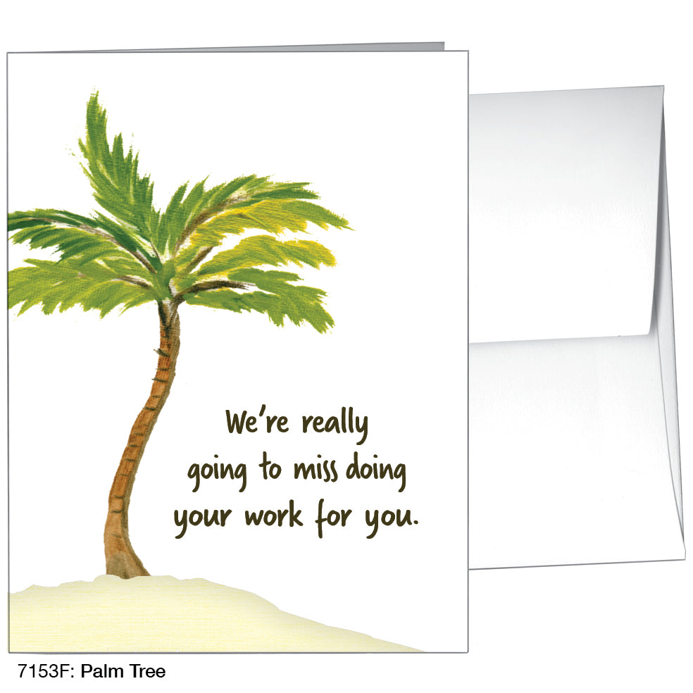 Palm Tree, Greeting Card (7153F)