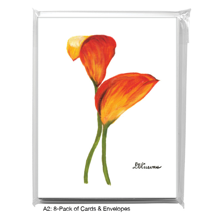 Calla Lilies 'Treasure', Greeting Card (7162)