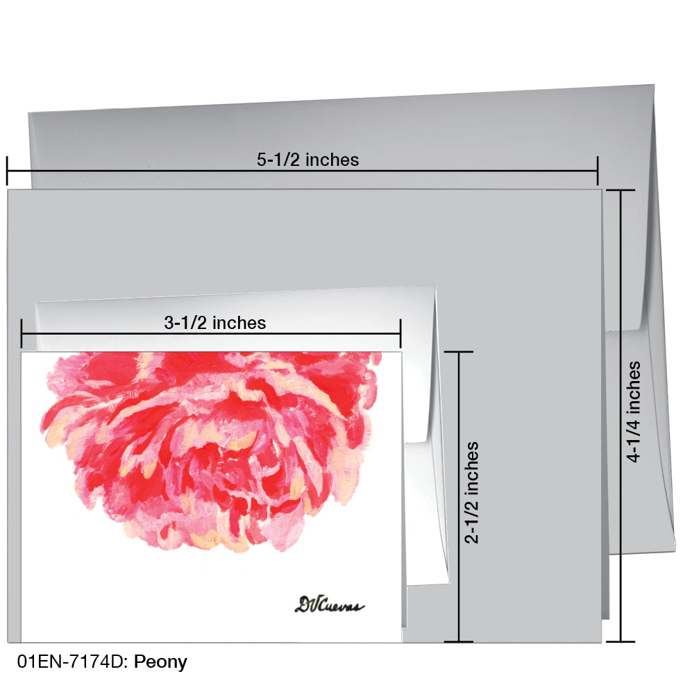 Peony, Greeting Card (7174D)