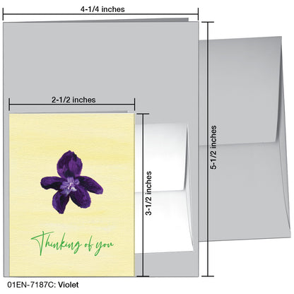 Violet, Greeting Card (7187C)