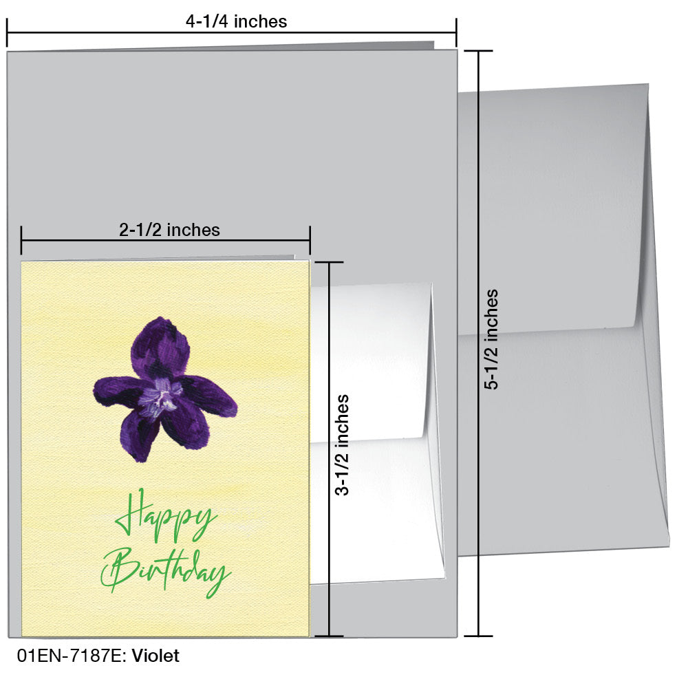 Violet, Greeting Card (7187E)