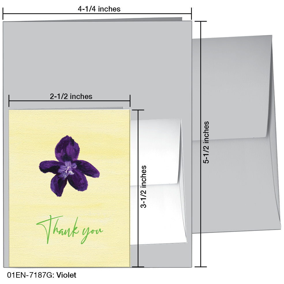 Violet, Greeting Card (7187G)