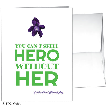 Violet, Greeting Card (7187Q)