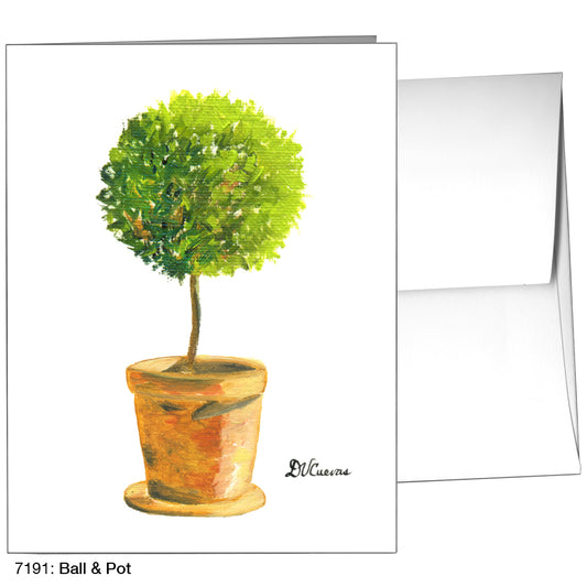 Ball & Pot, Greeting Card (7191)