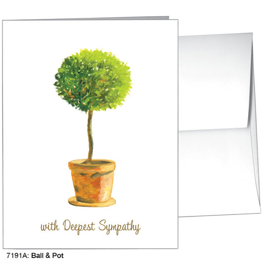 Ball & Pot, Greeting Card (7191A)