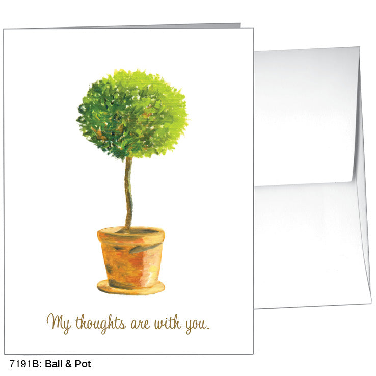 Ball & Pot, Greeting Card (7191B)