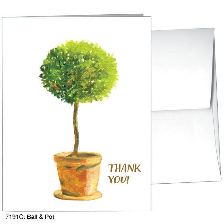 Ball & Pot, Greeting Card (7191C)