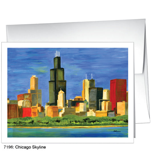 Chicago Skyline, Greeting Card (7196)