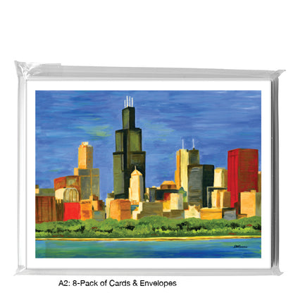 Chicago Skyline, Greeting Card (7196)