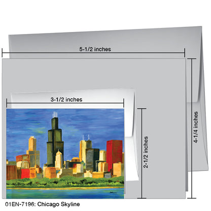 Chicago Skyline, Greeting Card (7196)