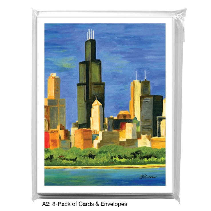 Chicago Skyline, Greeting Card (7196C)