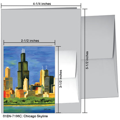 Chicago Skyline, Greeting Card (7196C)