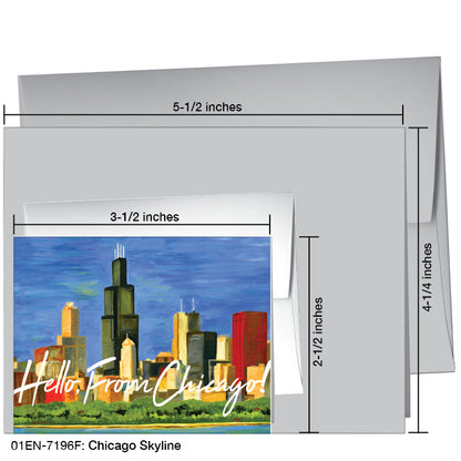 Chicago Skyline, Greeting Card (7196F)