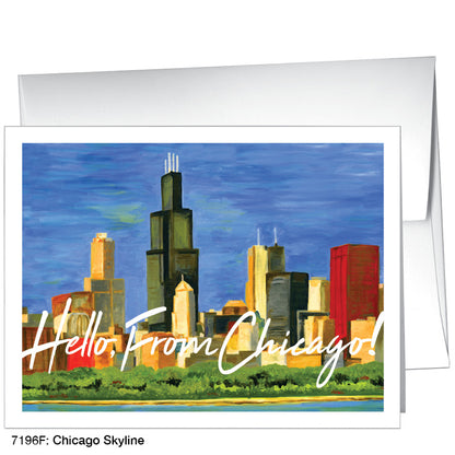 Chicago Skyline, Greeting Card (7196F)