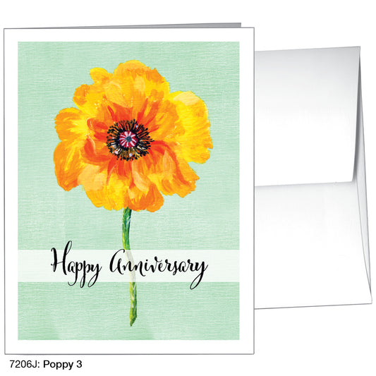 Poppy 03, Greeting Card (7206J)