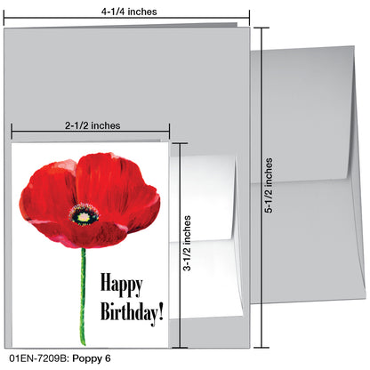 Poppy 06, Greeting Card (7209B)