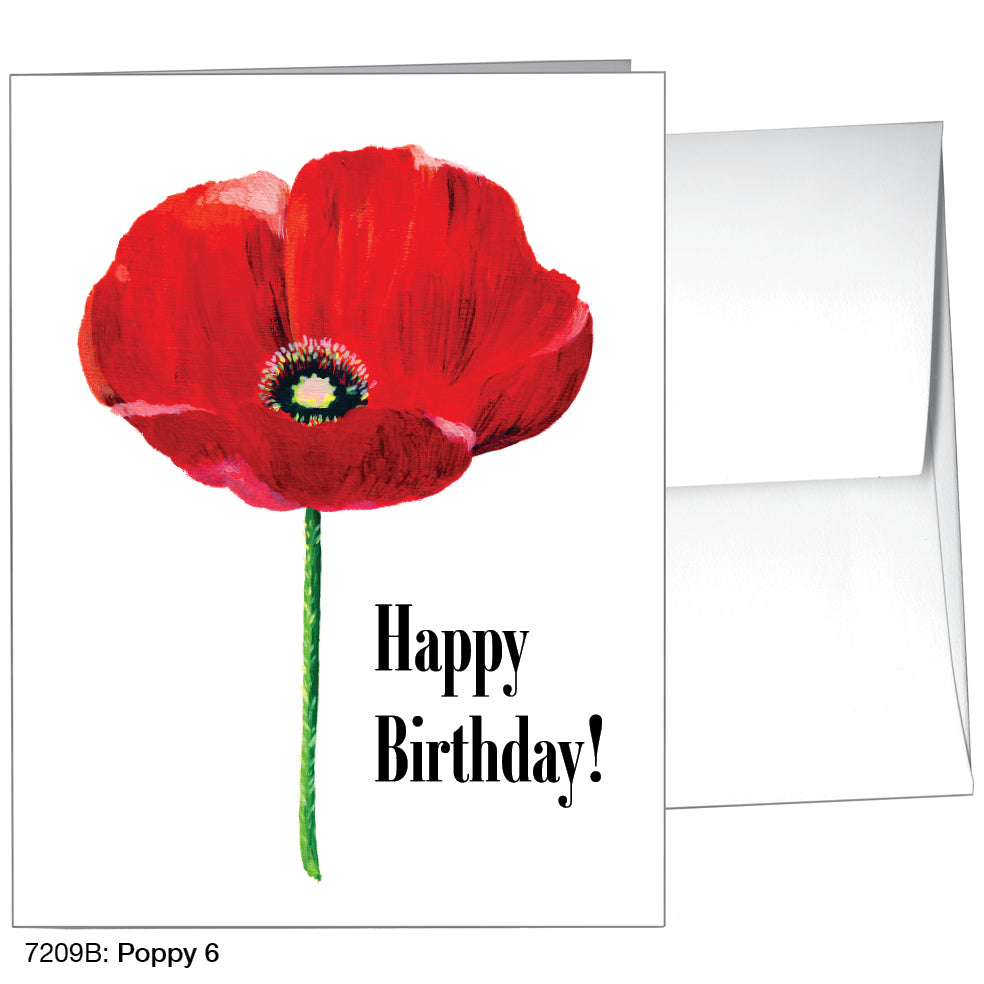 Poppy 06, Greeting Card (7209B)