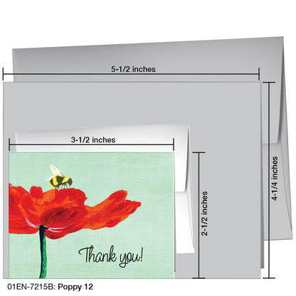 Poppy 12, Greeting Card (7215B)