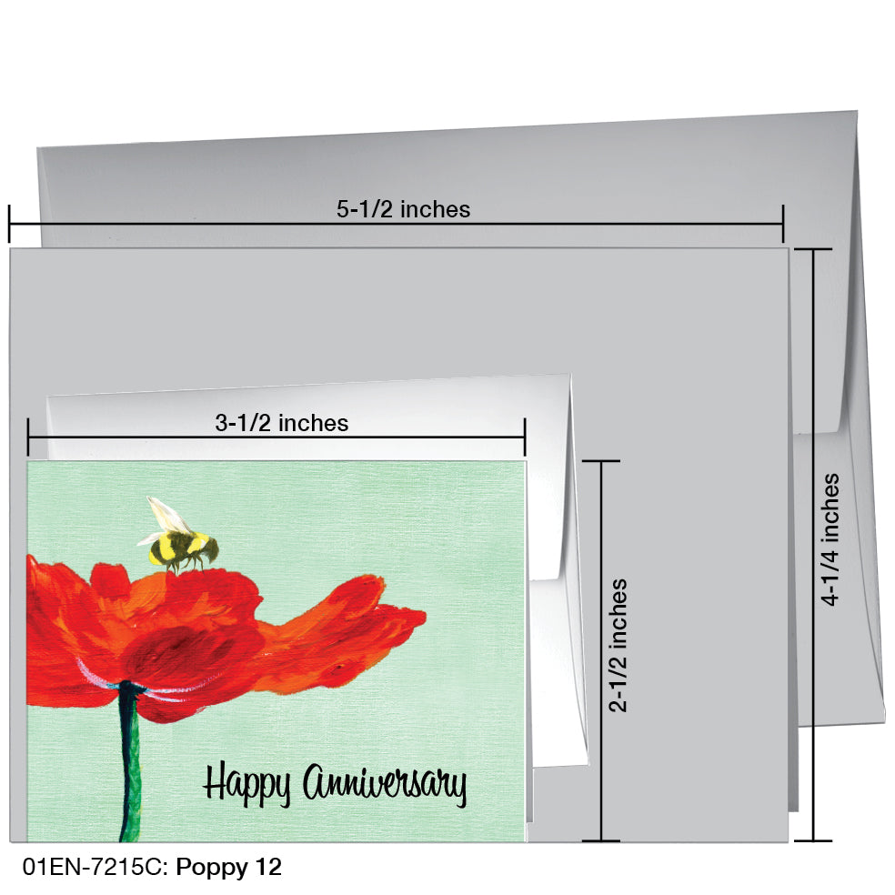 Poppy 12, Greeting Card (7215C)