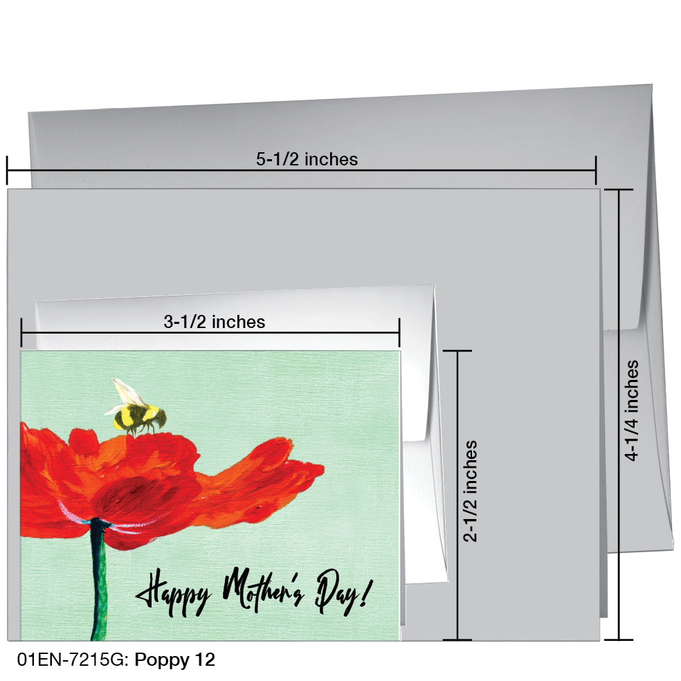 Poppy 12, Greeting Card (7215G)