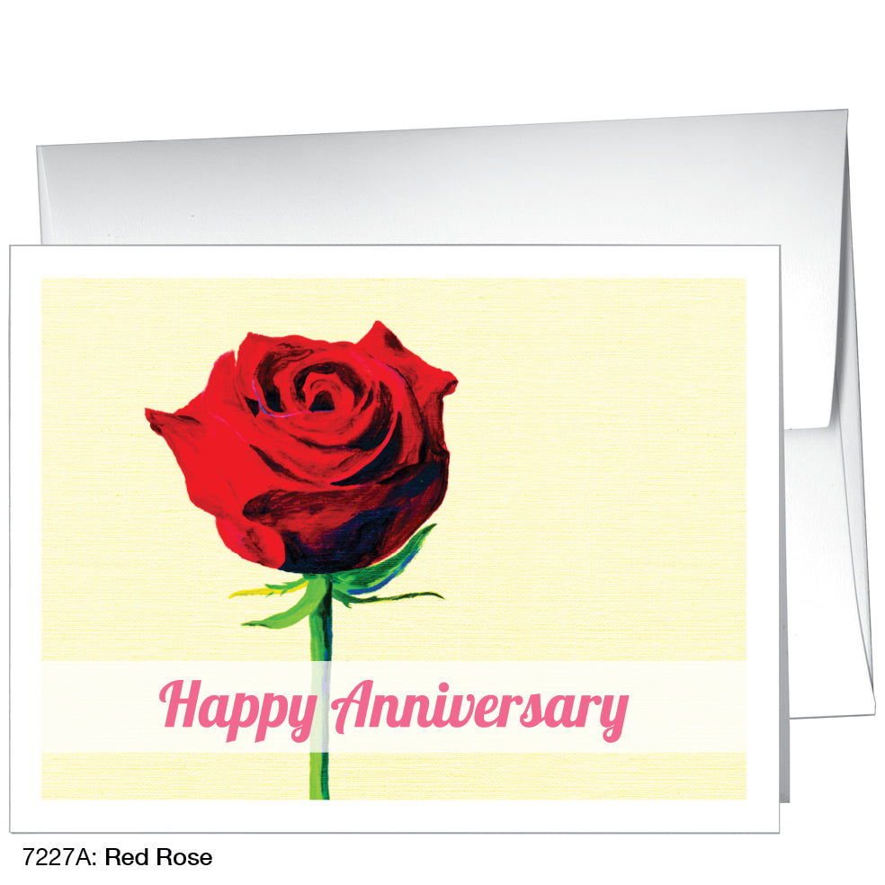 Red Rose, Greeting Card (7227A)