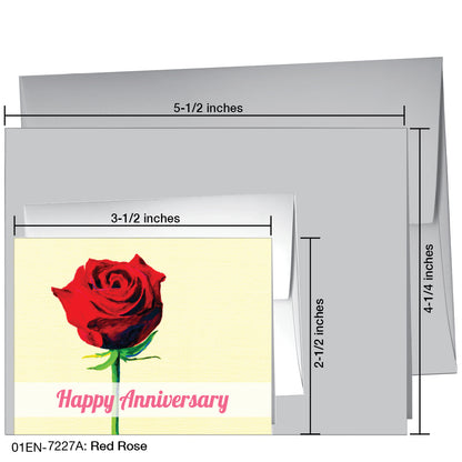 Red Rose, Greeting Card (7227A)