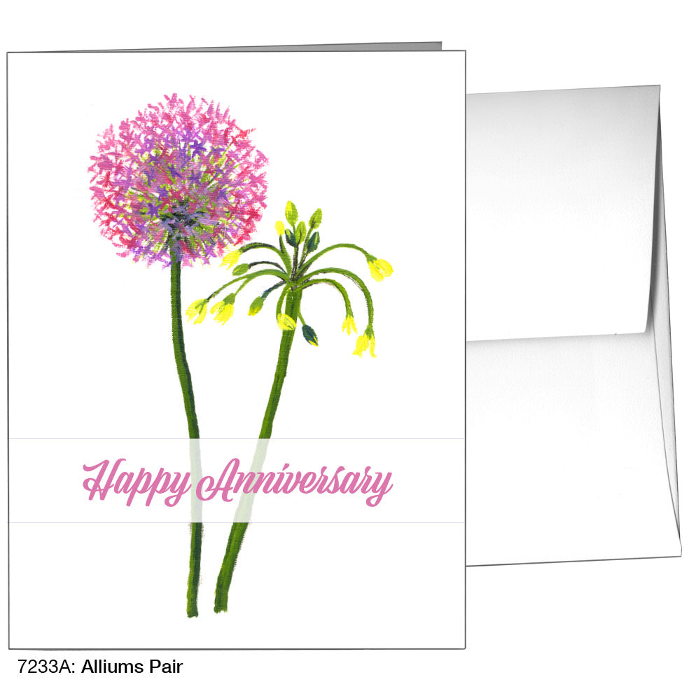 Alliums Pair, Greeting Card (7233A)