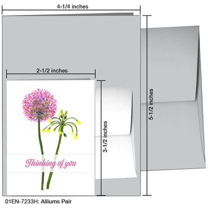 Alliums Pair, Greeting Card (7233H)