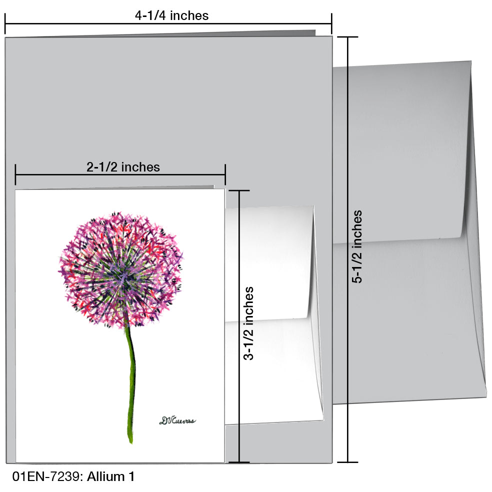 Allium 1, Greeting Card (7239)