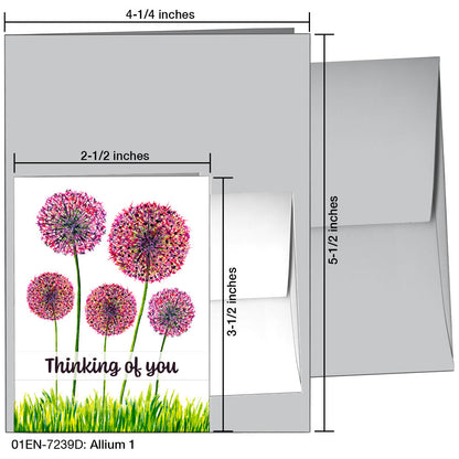 Allium 1, Greeting Card (7239D)