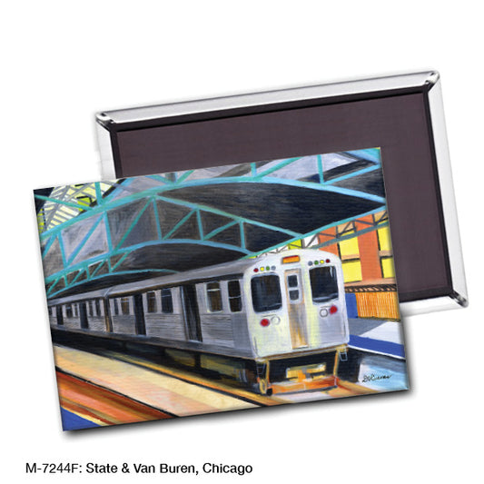 State & Van Buren, Chicago, Magnet (7244F)