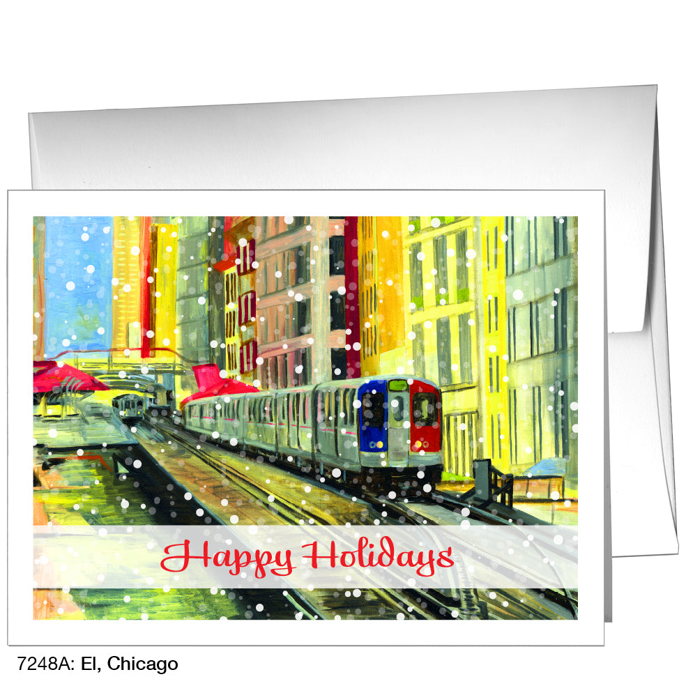 El, Chicago, Greeting Card (7248A)