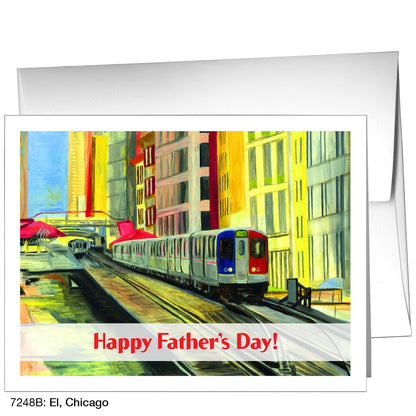 El, Chicago, Greeting Card (7248B)