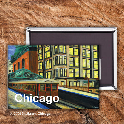 Library, Chicago Magnet (7250)